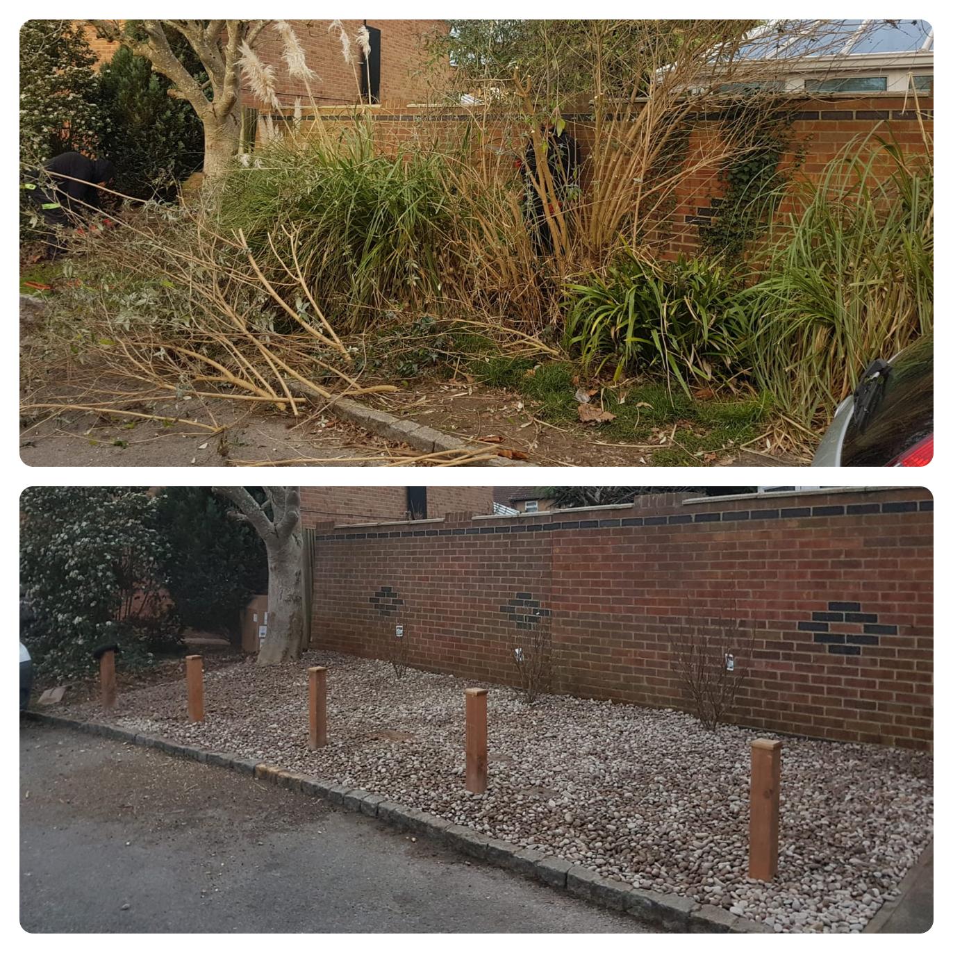 Garden landscaping and tidy-up work in Hampshire